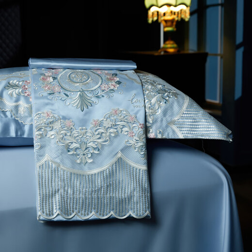 Edimeng Home Textiles Luxury Model Villa Room Four Six Seven Eight Piece Set Lace Large Wedding Multi-piece Double Bed DJ Romantic Paris Eight Piece Set 1.5/1.8m Bed Edimeng Home Textiles Luxury Model Villa Room Four Six Seven Eight Piece Set Lace Large Wedding Multi-piece Double Bed DJ Romantic Paris Eight Piece Set 1.5/1.8m Bed