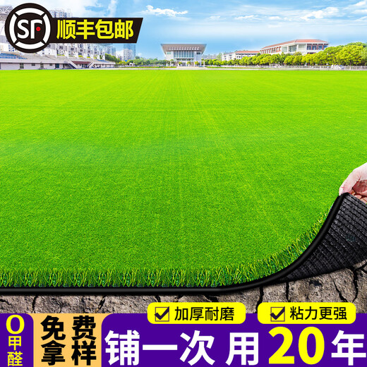 Elegant simulated artificial turf paving roof insulation fake turf plastic mat glass sun room outdoor balcony carpet special density 2cm spring grass 1m wide * 25m long