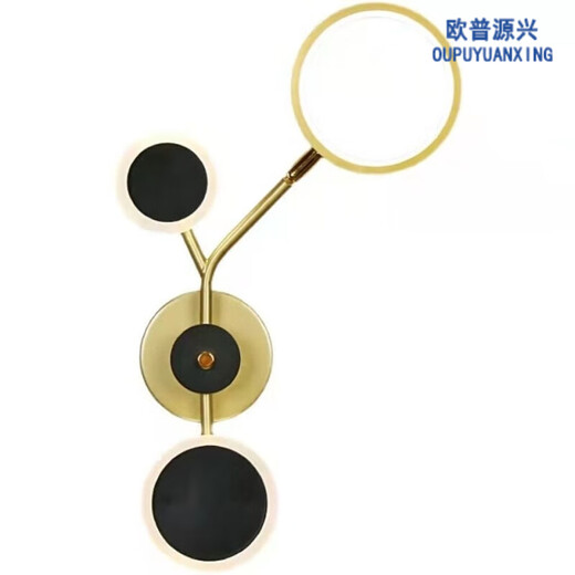 何健弓壁灯卧室床头灯现代简约北欧创意客厅背景墙壁灯走廊轻奢led灯具Y YX1048黑色38m+暖光