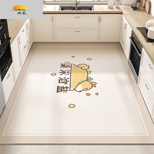 Clcey Kitchen Floor Mate Водонепроницаемый, не скользящий, вытираемый, не вымывающий, нефтяной, нефтяной, специального ковра для бытовых полов с грязными, целым магазином 15917-Qiancheng Muxue 1 Poect 60x120см. Чистая водонепроницаем