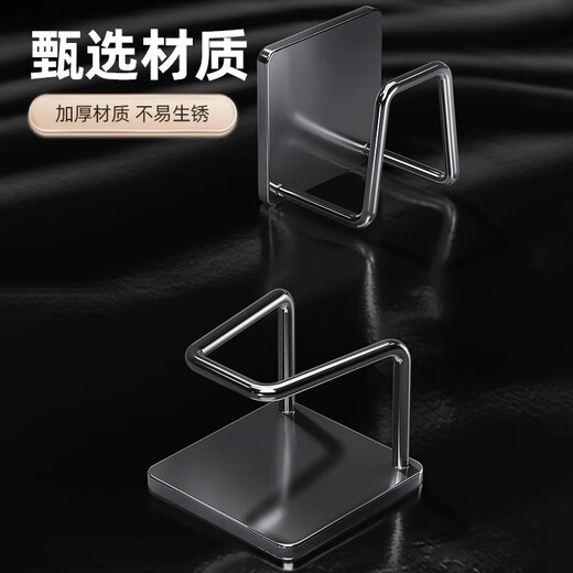YOUQIN Stainless Steel Pot Lid Rack Kitchen Storage Rack No-Punch Wall-Mounted Multifunctional Chopping Board Rack Wall Chopping Board Storage Pair Pack Pot Lid Rack-Gun Ash No-Punching
