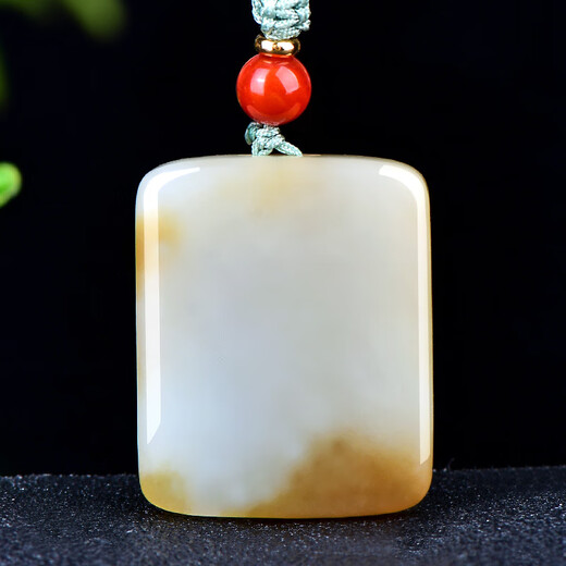 May jade or ask for, Hetian jade nothing, green jade Hetian jade pendant, men's jade pendant, jade pendant, necklace, style fifteen M9221f