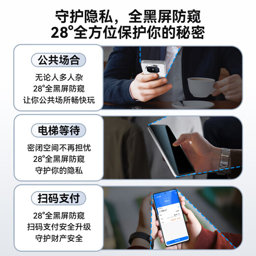 Mr. Blue Monkey is suitable for Huawei Matex6 anti-peeping mobile phone film matex6 Collector's Edition tempered film folding screen outer screen high-definition anti-peeping space warehouse second protective film