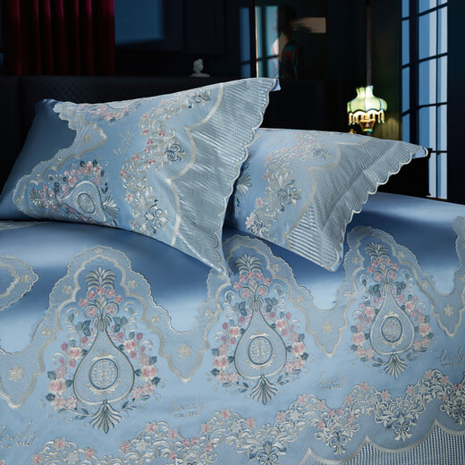 Edimeng Home Textiles Luxury Model Villa Room Four Six Seven Eight Piece Set Lace Large Wedding Multi-piece Double Bed DJ Romantic Paris Eight Piece Set 1.5/1.8m Bed Edimeng Home Textiles Luxury Model Villa Room Four Six Seven Eight Piece Set Lace Large Wedding Multi-piece Double Bed DJ Romantic Paris Eight Piece Set 1.5/1.8m Bed