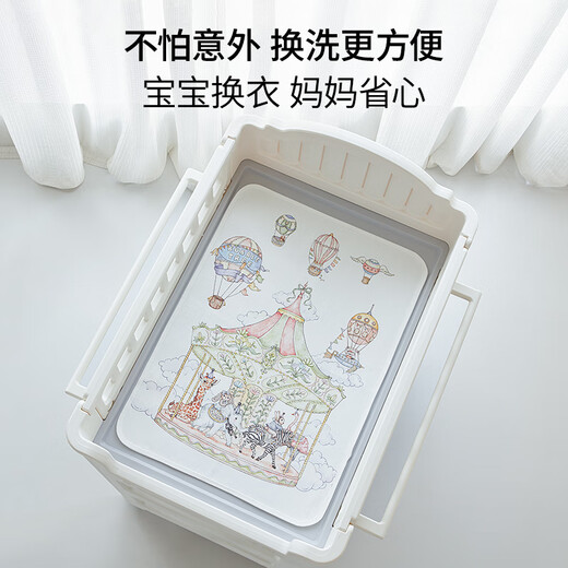 BUBBLE TREE隔尿垫婴儿防水可洗纯棉透气尿布台专用宝宝护理垫子 丰收日丽 50*70cm（建议2-3条 方便换洗）