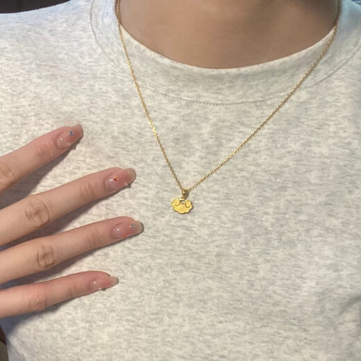 GOYN Old Phoenix Gold Store Style 18K gold-plated necklace for women in their zodiac year, washable non-fading clavicle chain gift, versatile safe lock necklace (1.28g)