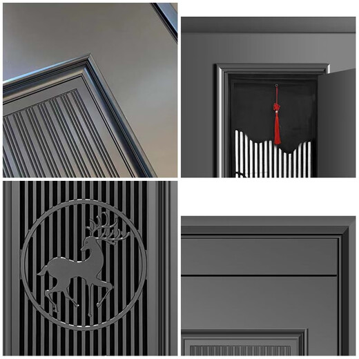 Yaodun Klasse A Security Door, Super große Belüftetür, Mitteltür, geschnitzte geschnitzte Fenster mit Aluminium gegossen