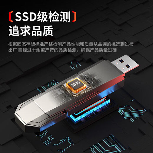 Lingshi USB3.2 Mobile Solid State USB-Festplatten-Typ-C-Mobilfunk-Mobilfunk-Mobiltelefon Computer Doppelwalts Solid State USB-Scheibe Lesegeschwindigkeit 1000 MB/s Support Hongmeng/Apple 15/16/Android 1T Solid State USB-Festplatte [1050 MB/s]