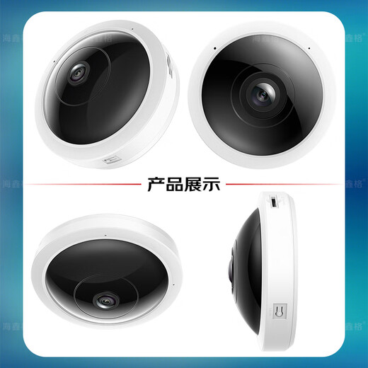 TP-Link-Kamera Home Monitor 360 Grad ohne tote Winkel mit Nachtsicht Panorama innerner Decke 180 Grad Ultra-Wende Winkel WiFi Wireless 4G Lebensdauer Verkehr Mobiltelefon Remote IPC55AE [drahtloser WLAN-Version] 5 Millionen Panoramabläufe mit der Nutzung von 128G-Memory Card Card Card Card Card Card Card Card Cards Nutzung mit 128G-Memory Card Card-Karton