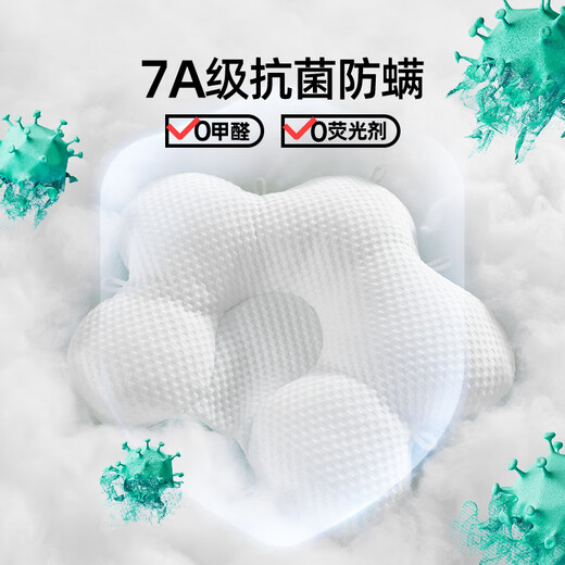 Jingqi Baby Shaping Pillow Anti-Mild Head Correcting Head Shape Correction 0-6-12 Months Newborn Baby Pillow Pink 7A Antibacterial Cooling and Warming Double Sided