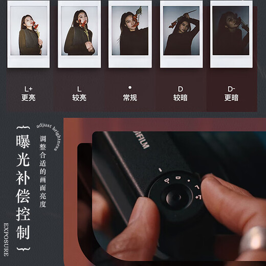 Fuji (FUJIFILM) instant instax mini90mini41 upgraded mini99 instant camera birthday gift mini99 black (ready in stock) Ins literary style suit