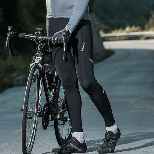 Sendike Spring and Summer Cycling Trousers Breathable Sponge Cushion Cycling Jersey Trousers Men's [Dianshi] Black XL