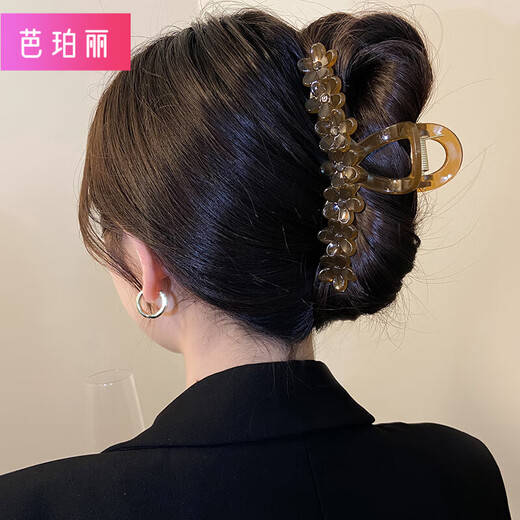 Barberry 3 pieces large size 13cm hair volume multi-frosted flower clip-like shark clip headband for hair on the back of the head, about 13cm long main picture three-piece set 3 pieces