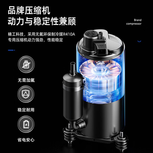 Hisense movable air conditioner single cooling Home kitchen convenient small outdoor unit no installation and no drainage living room bedroom air conditioner all-in-one intelligent remote control vertical small air conditioner 1.5 HP single cooling powerful cooling