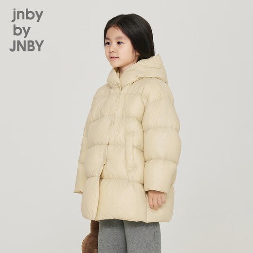 jnby by JNBY江南布衣童装秋冬羽绒服加厚保暖柔软连帽男女童儿童1NAC12610 748浅豆黄 110 cm