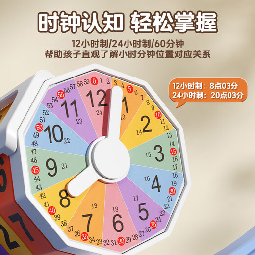 Maobobeile Cilíndrico Digital Digital Rubik's Juguetes educativos para niños Matemáticas Ilustración Educación temprana Cognición de jardín de infantes Aritifacto Aritmético Aritmético Rubik's Cube/Clock Cognición