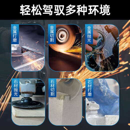 Dayi Angle Grinder 125/150/180 Grinder Polishing Machine High Power Angle Grinder 220v Cutting Machine 01-125 (1050W) Standard
