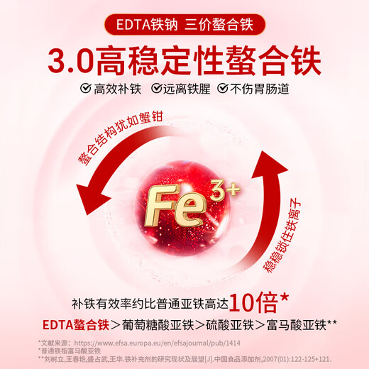 Yousiyi youthit iron supplement oral liquid for women to nourish qi and blood to improve anemia for adults and pregnant women 210ml*4 boxes