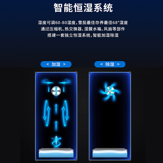 WINDELN Wendel Cigar Cabinet Compressor Constant Temperature and Humidity Cedar Wood WIFI Ammonia Removal Home Mini Humidifier Integrated Cabinet Compressor Constant Temperature and Humidity 3 Boxes - 83L