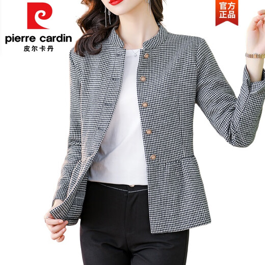 Jacket courte de Pierre Cardin pour les femmes au printemps, à l'automne et à l'hiver 2025 Nouveau petit style de parfum de cette année Tops à la mode et polyvalente. Couleur d'image 2xl 115-130jin [Jin est égal à 0,5 kg]