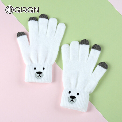 Glovos GGN para mujeres Guantes de lana de peluche en espesas de invierno