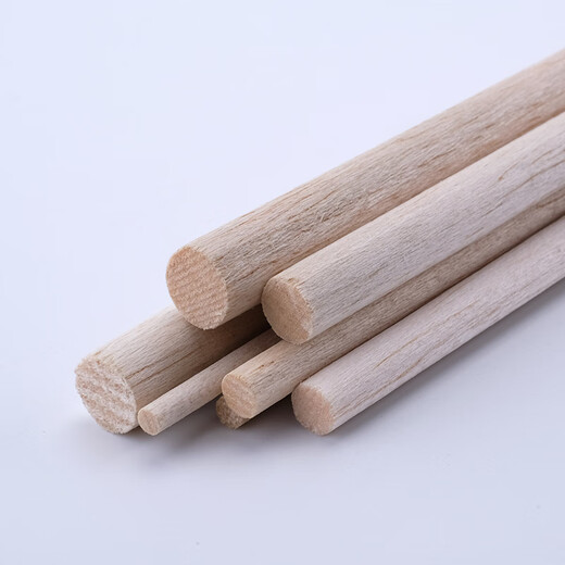 Yuechangsheng DIY handmade construction sand table model material model boat wood aircraft wood light wood small round stick basa wood diameter 12245mm5