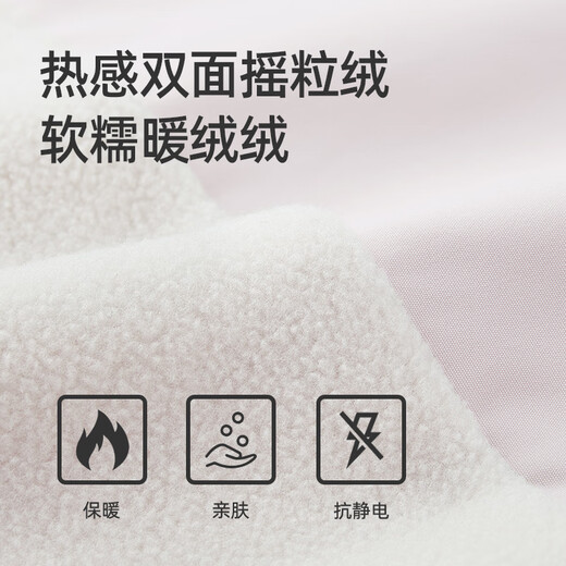 Camel (CAMEL) men's jacket anti-static polar fleece jacket men's winter plus velvet thickened warm fleece jacket M34CA88707