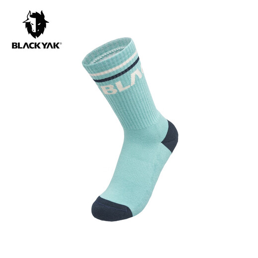 BLACK YAK 布来亚克春新款男女通用化外休闲中筒袜子SVX983 兰色 24cm