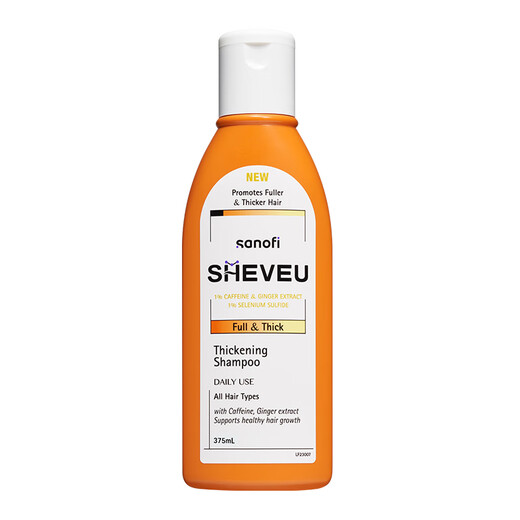SHEVEU赛逸去屑止痒洗发水进口二硫化硒咖啡因生姜防掉发洗发露375ml*2