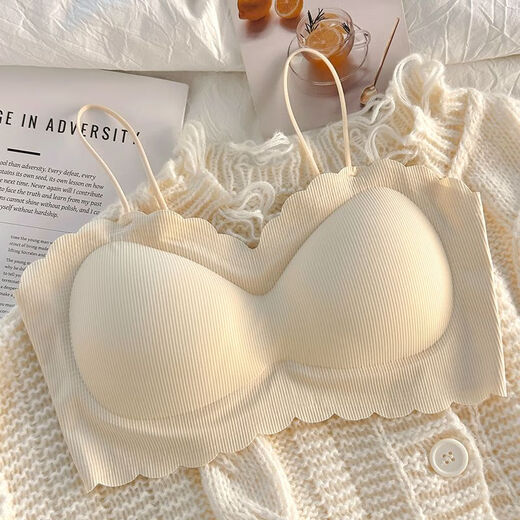 XEYC underwear without straps push-up bra and tube top underwear without straps push-up bra and tube top seamless underwear black + white 2 pieces M recommended 75-105 Jin Jin equals 0.5 kg