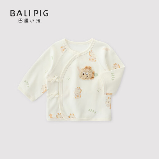 BALIPIG Cloud Mist Cotton Newborn Half Back Baby Cotton Clothes Autumn Monk Clothes Strappy Top Little Golden Dragon 52 cm
