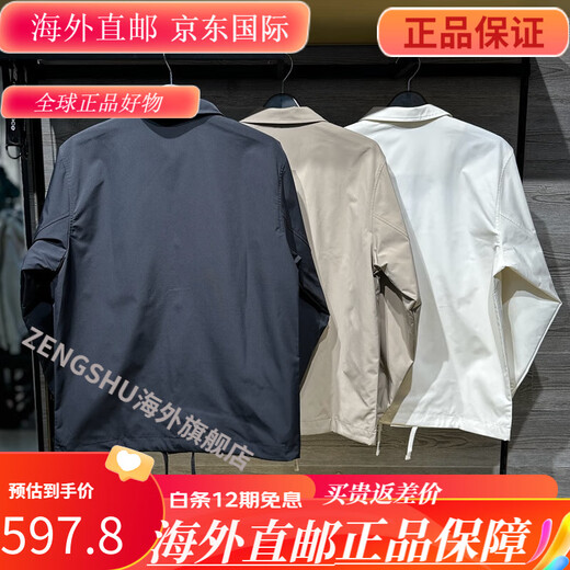NEW BALANCE NB24年春秋男休闲时尚防风长袖工装梭织外套 NAE12131-BK黑色 专柜全新现货 L 175/96A