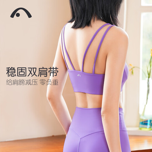 Aixiabu spring and summer thin high-end professional yoga suit women's cool feather comfortable sports suit Pilates sports bra Roland Purple + X22058NSY Roland Purple Nine Points M