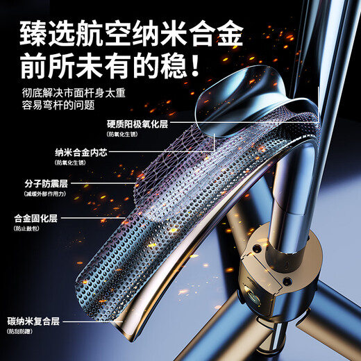 Xiaomi (MI) oppo Apple Universal 2024 new selfie stick tripod photography and shooting mobile phone stand dedicated triangle 360 ​​degree rotating universal portable handheld multifunctional stabilizer 70 cm black [integrated folding stable triangle support] includes Bluetooth remote control.