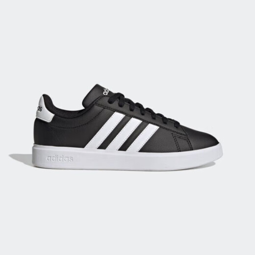 阿迪达斯 （adidas）休闲鞋男鞋女鞋夏季新款运动鞋GRAND COURT 2.0时尚百搭低帮板鞋 GW9196黑色 40.5