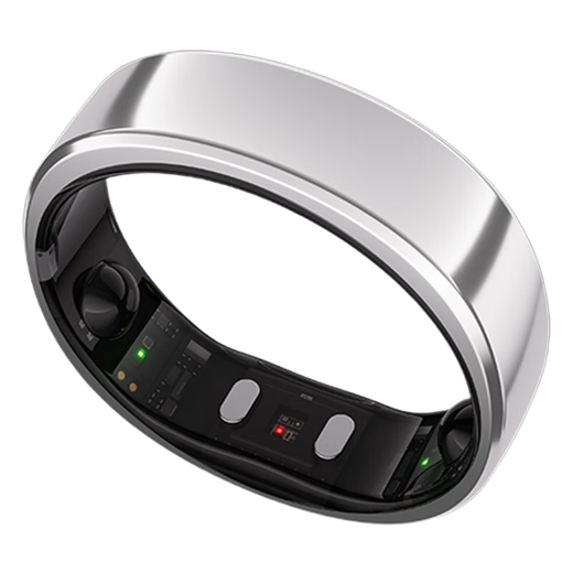 RingConn Gen 2 Smart Ring Sports Heart Rate Blood Oxygen Healthy Sleep Breathing Monitoring Waterproof Ring Future Silver No. 7