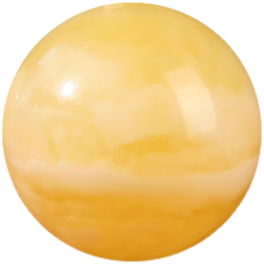 DRJEFUN natural beeswax loose beads single round bead old honey chicken fat yellow amber white flower separated beads star and moon bracelet accessories top bead carefully selected beeswax single bead (11mm single)