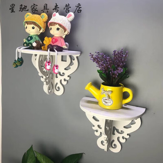 Ancient Fan Maple wall hanging pothos flower rack wall storage rack wall hanging no punching bedroom wall partition living room wall decoration shelf