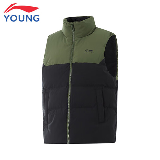 Li Ning Children's Clothing Children's Down Vest Men's and Women's Small and Big Children's 85% Duck Down Warm Vest Jacket 140YMRU015-3
