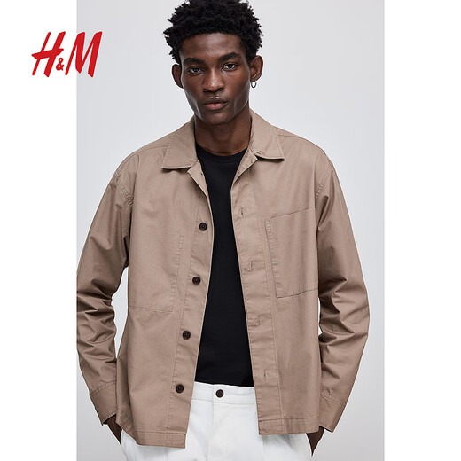 H/M Camisa de chaqueta delgada para hombres de la chaqueta para hombres 1231425 Navy 180/116