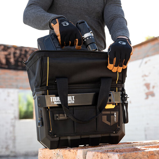 TOUGHBUILT portable tool bag quick-hook combination storage bag household multi-functional waterproof hard bottom large opening tool box TB-CT-62-16A inch portable tool bag