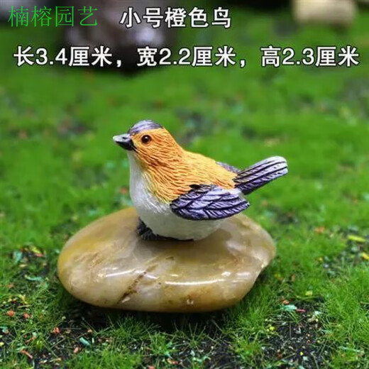 Phoebe gardening micro-landscape ornaments bird resin crafts cute simulation bird's nest gardening bonsai decorative bird eggs large blue bird