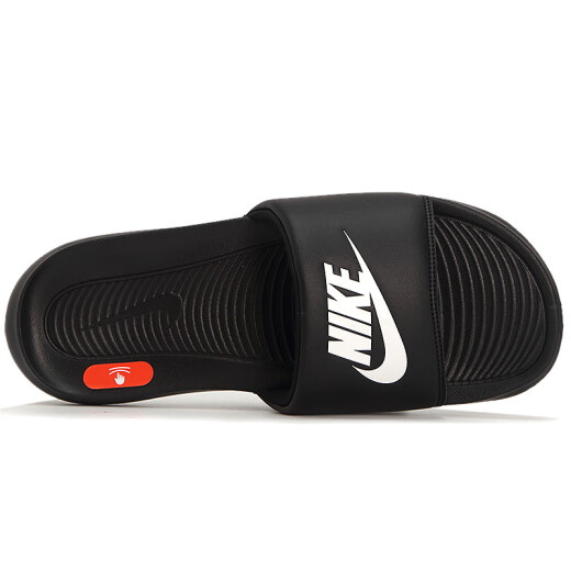 Nike (NIKE) official men's shoes 2024 summer new sports shoes outdoor home beach shoes casual shoes one-foot sandals and slippers 002/black/leather upper 42.5