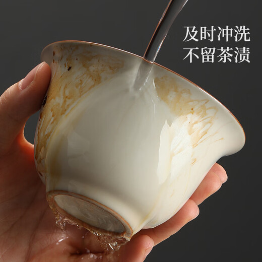 Shangyanfang Ru Kiln tea set complete set with tea tray high-end home office kung fu tea teapot complete set housewarming birthday gift