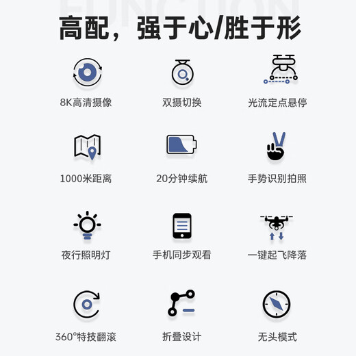 童励儿童无人机航拍专业级玩具高清智能入门遥控飞机6岁12岁男孩礼物