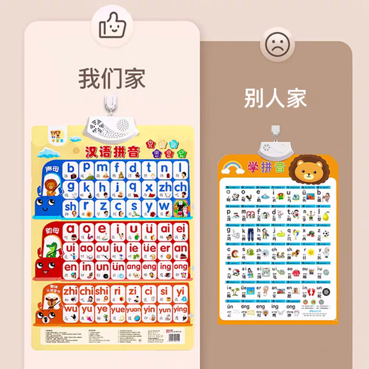 元派有声挂图早教学习机儿童玩具识字表墙贴男孩女孩生日礼物拼音 26个英文字母
