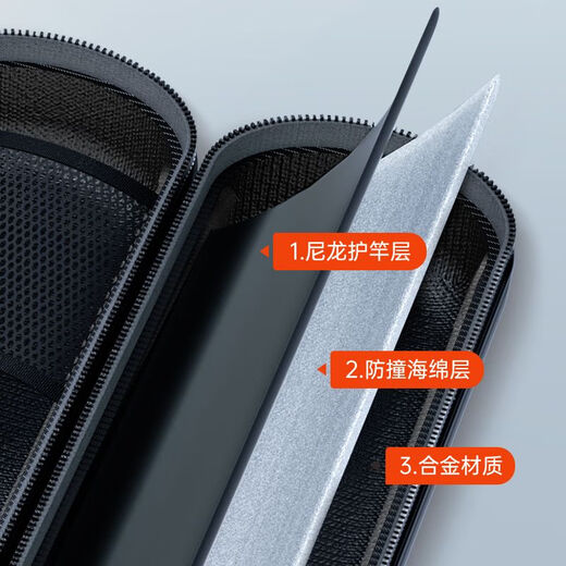赛普达劲舞多功能渔具收纳包硬壳鱼竿包轻便杆包鱼具包鱼竿专用包钓鱼包 黑中号铝合金加厚12799