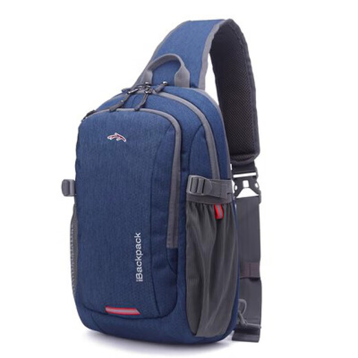 Swiss Army Knife (SWISSGEAR) waist bag crossbody bag men's shoulder bag Swiss chest bag men's bag business casual sports cycling bag dark blue large size