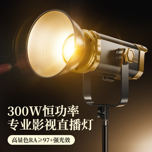 Jimantu live broadcast fill light 300W professional COB photography lamp indoor studio shooting live broadcast room spherical lamp deep mouth parabolic soft box video shooting sun lamp single lamp set
