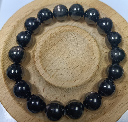 Xuecong Third natural crystal bracelet olive lime moonlight black body gray elongated purple 100 yuan link